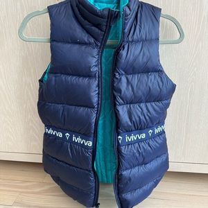 Reversible IVIVVA puffer vest. Excellent condition. Hardly worn Navy and Aqua
